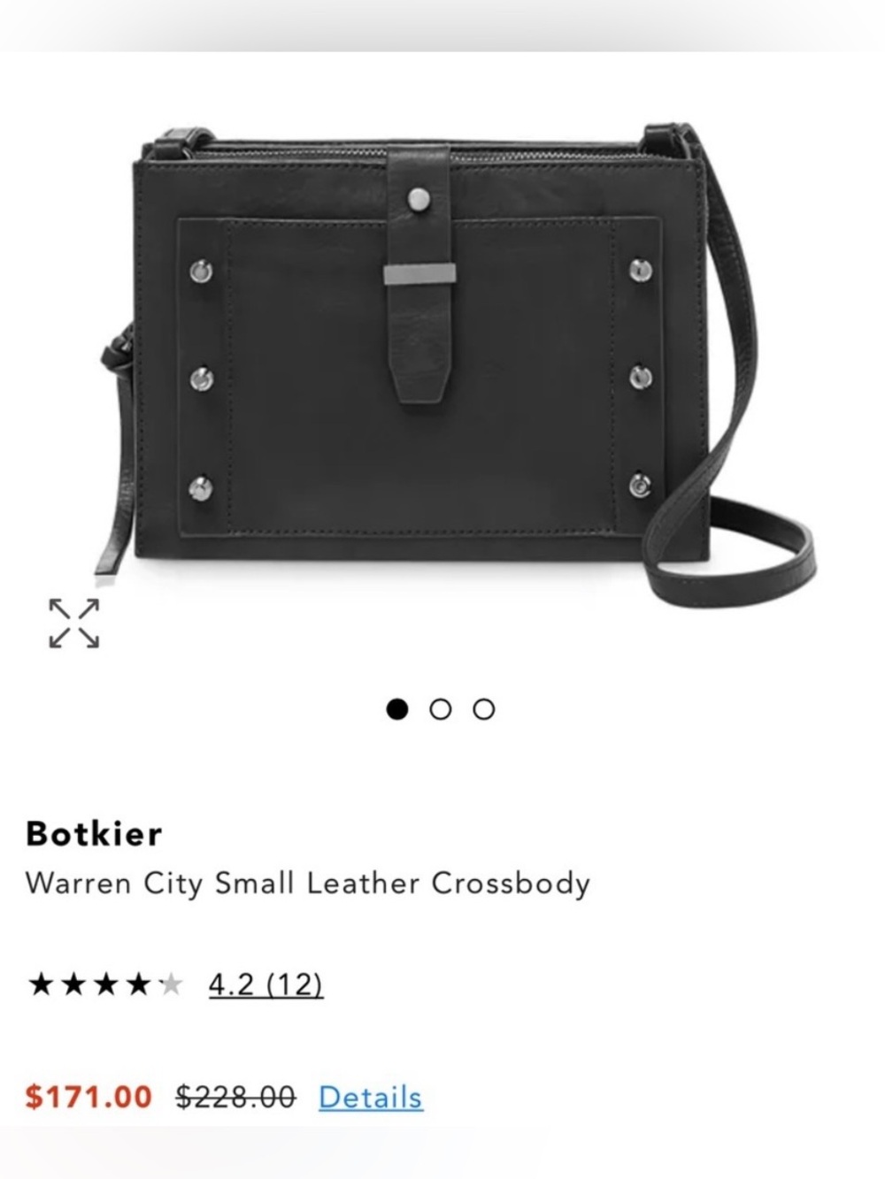 Botkier Warren City Small Leather Crossbody Bag